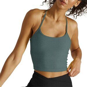 Beyond Yoga Spacedye Slim Racerback Cropped Tank Top in Meadow Sage/Frosty Glade
